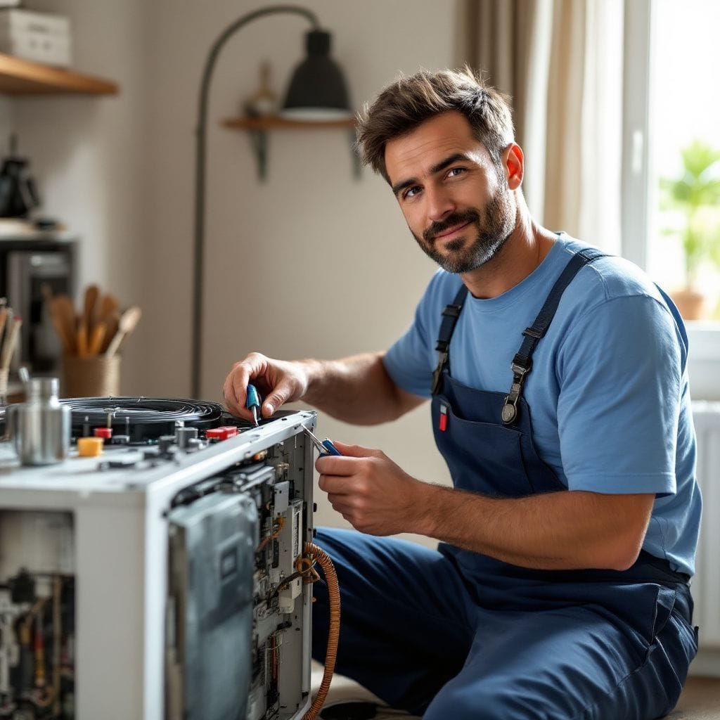 Profesional altamente calificado en servicio y reparación de electrodomésticos aerotermia